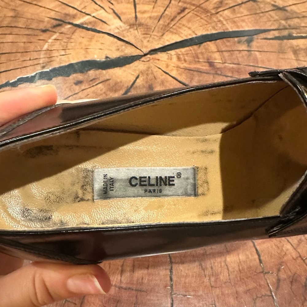 CELINE Black Leather Loafers - Picture 5 of 5